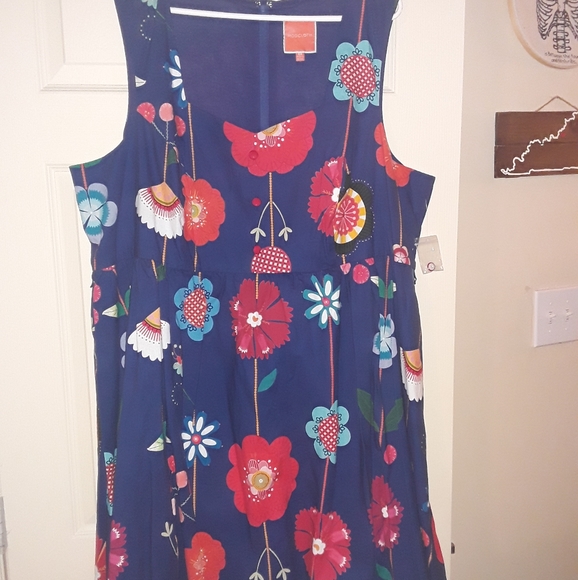 Modcloth Biking through Brussels dress in folksy f - Picture 2 of 4